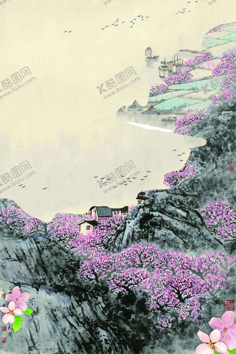 编号：60872209151315139998【酷图网】源文件下载-水墨装饰画