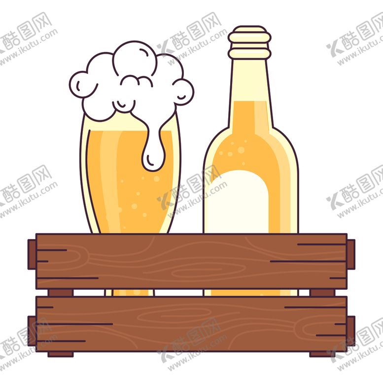编号：19707703150258241165【酷图网】源文件下载-手绘啤酒