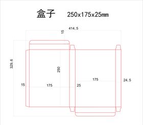 盒子刀模图