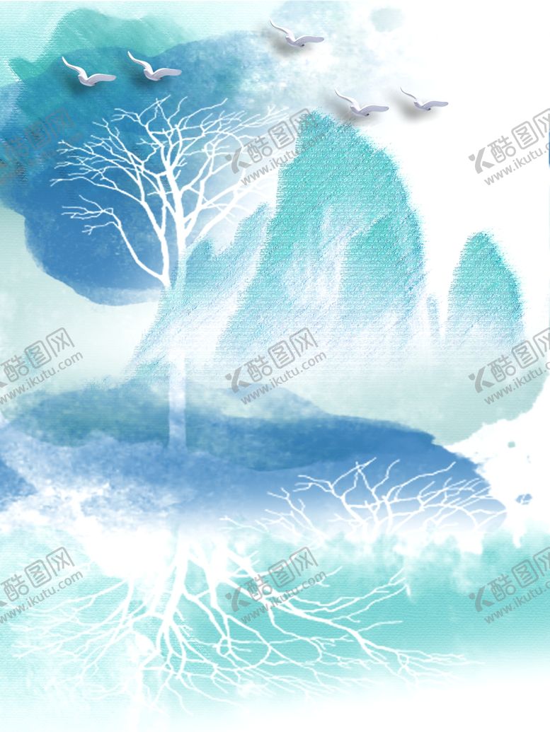 编号：30704409220455174299【酷图网】源文件下载-水墨装饰画