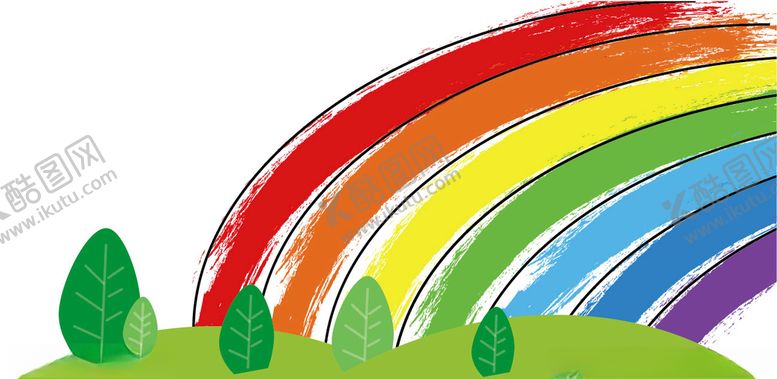 编号：59769610290050012685【酷图网】源文件下载-草地彩虹