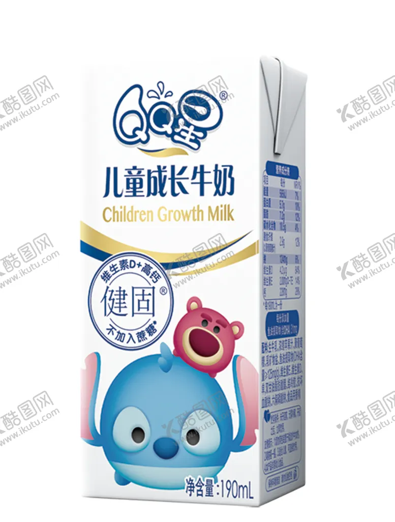 编号：50491007030600114648【酷图网】源文件下载-QQ星190ML健固牛奶