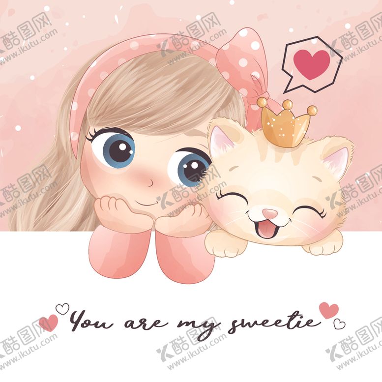编号：72559610100429288853【酷图网】源文件下载-卡通可爱女孩