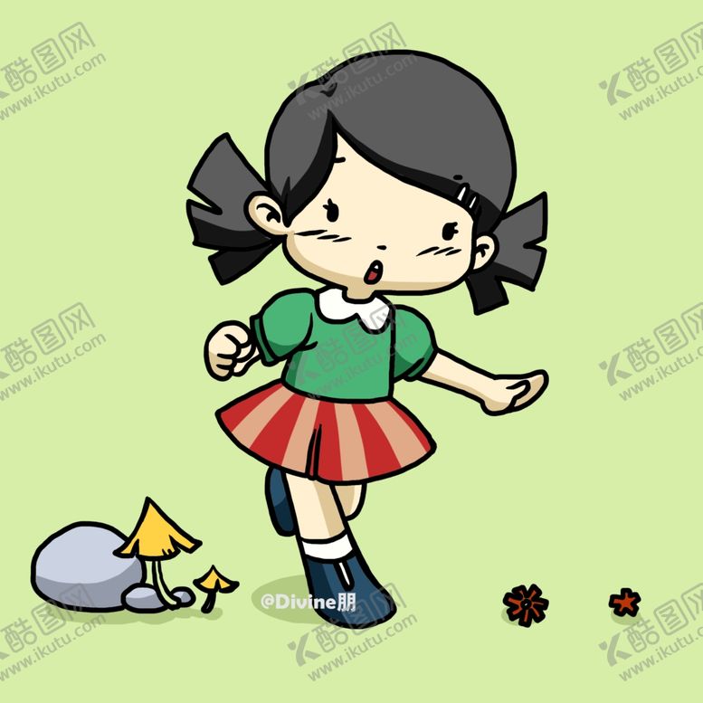 编号：24215707051327397059【酷图网】源文件下载-奔跑中的小女孩
