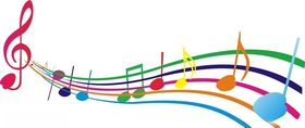 彩色扎染音符