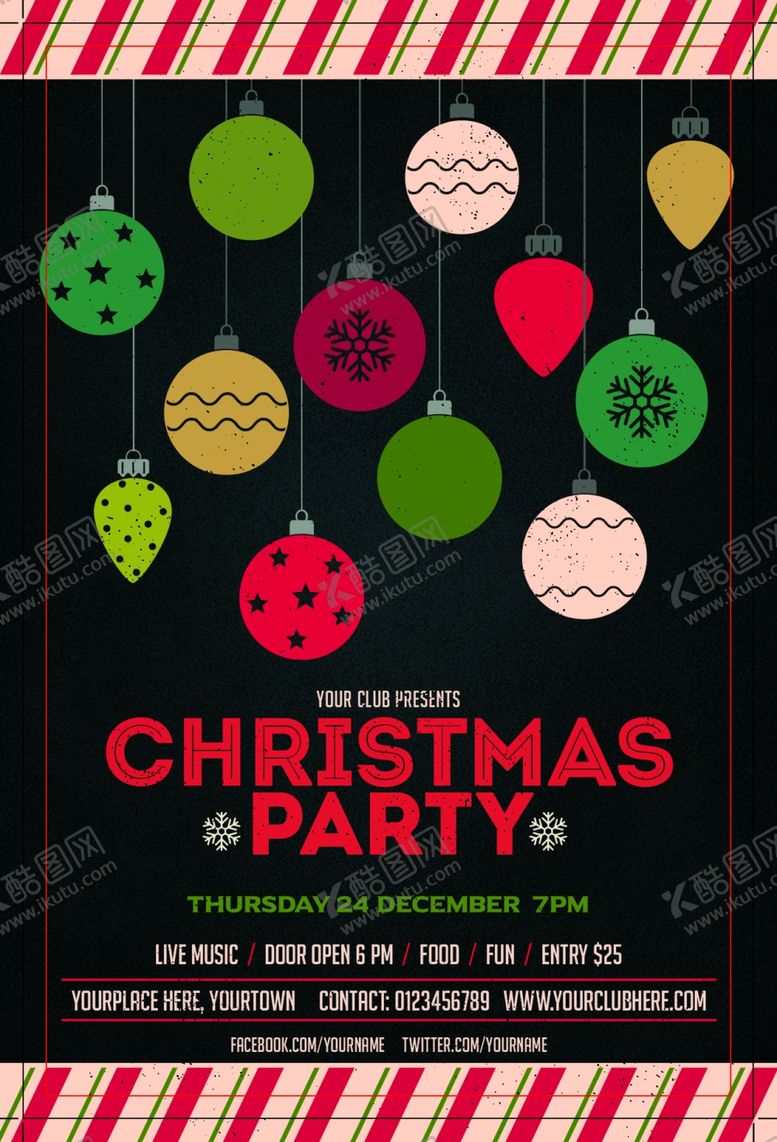 编号：57799609302353261629【酷图网】源文件下载-圣诞节海报