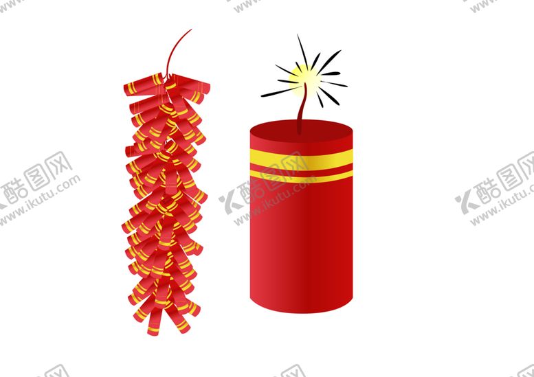 编号：88494109220841164933【酷图网】源文件下载-新年爆竹素材