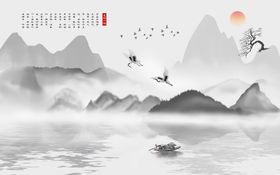 客厅背景墙卧室壁画装饰画沙发3D电视
