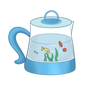 手绘养生壶
