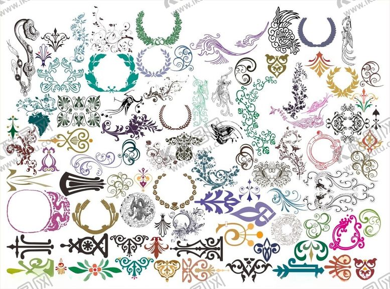 编号：92867510210416374041【酷图网】源文件下载-花纹花边角花边框