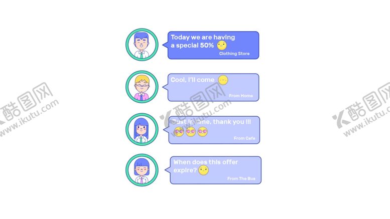 编号：41632610181152047975【酷图网】源文件下载-人物生活扁平化图案