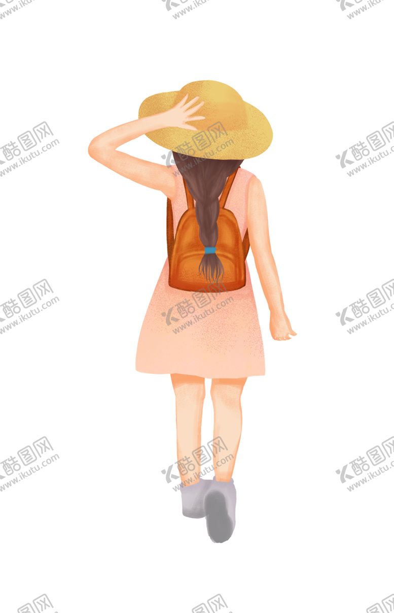 编号：73818109181836354475【酷图网】源文件下载-水彩手绘女孩