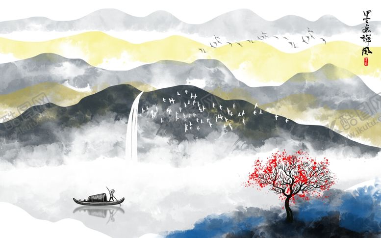 编号：52270110271156471358【酷图网】源文件下载-山水画