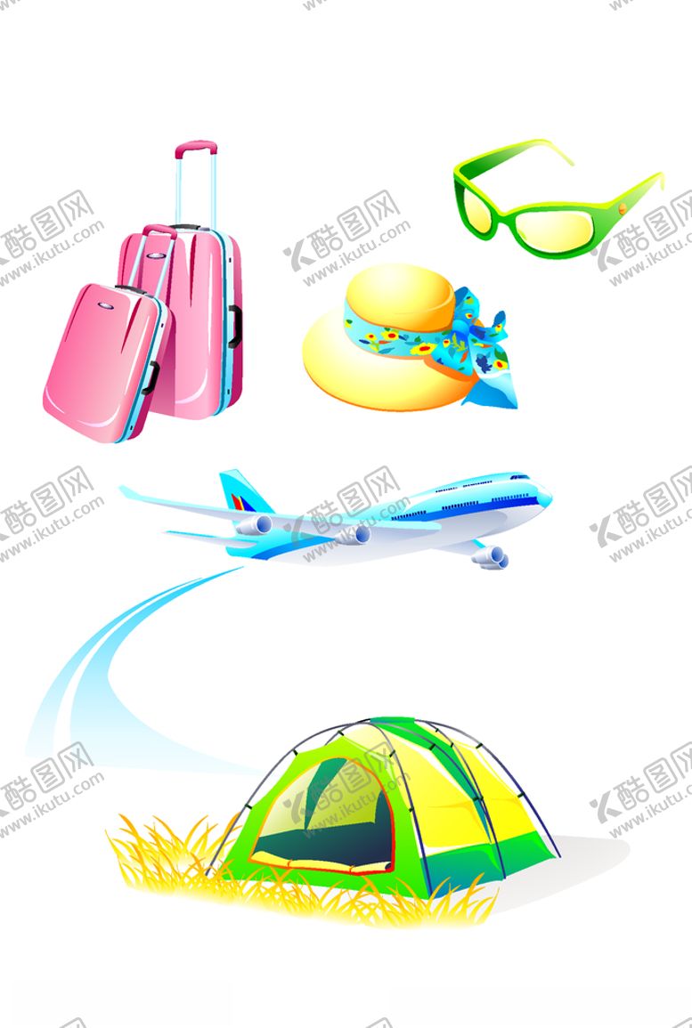 编号：65461409282042254304【酷图网】源文件下载-旅行工具飞机行李