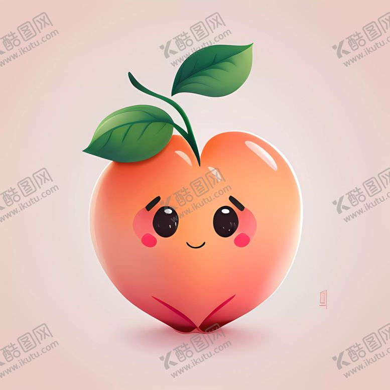 编号：81551401290119304350【酷图网】源文件下载-可爱的水蜜桃高清