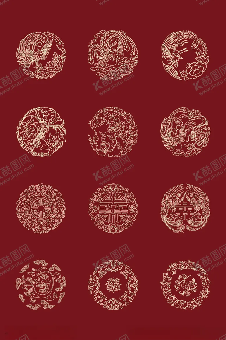 编号：26200006291727561606【酷图网】源文件下载-中国风花纹