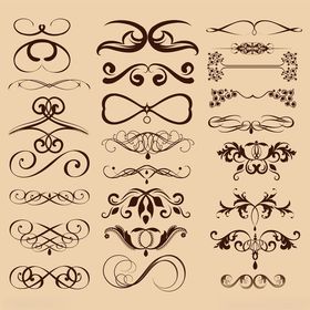 复古华丽装饰花纹图案