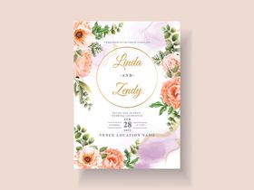 花卉邀请卡作品周年小册子