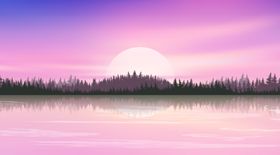 卡通风景插画