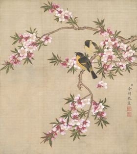 中国风花鸟卉工笔画