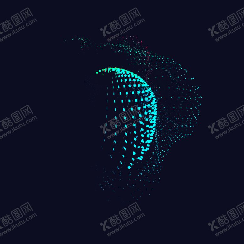 编号：35182909200053256527【酷图网】源文件下载-科技粒子