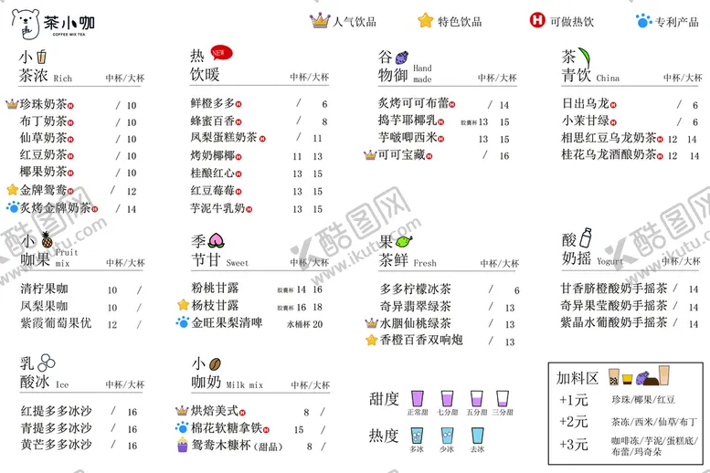 编号：63893501261350041220【酷图网】源文件下载-茶小咖菜单