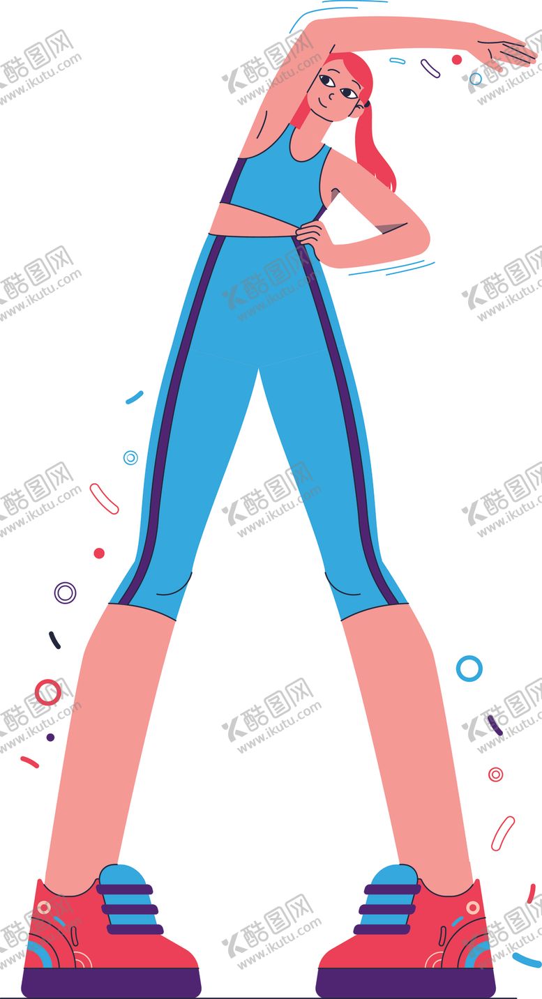 编号：44157202141517511488【酷图网】源文件下载-人物运动插画