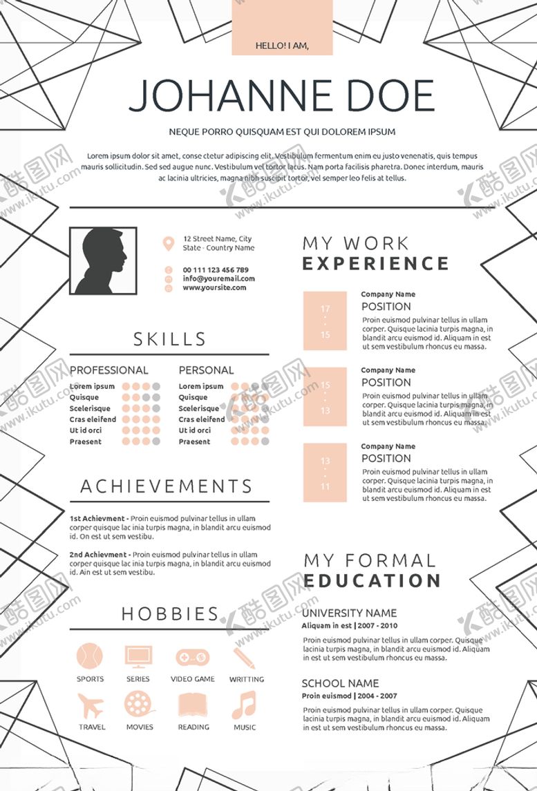 编号：64264309180114088249【酷图网】源文件下载-求职模板简历