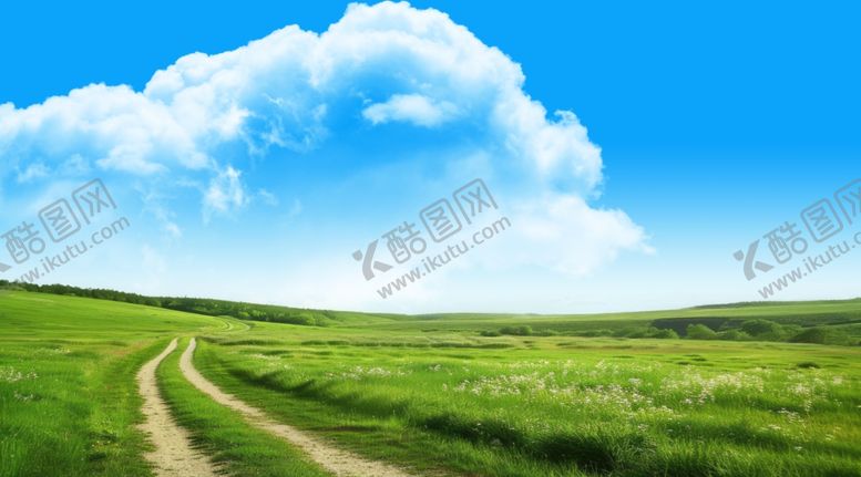 编号：81494809211557106823【酷图网】源文件下载-蓝天草地