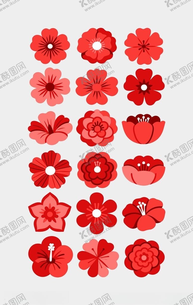 编号：64130101050017225798【酷图网】源文件下载-矢量花朵