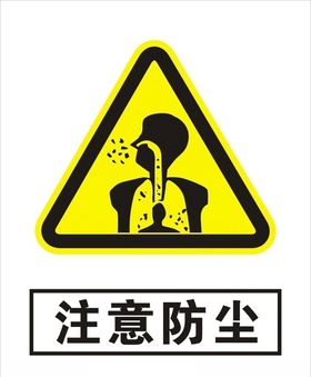 注意防尘标志