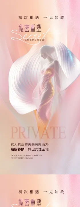医美私密重塑海报