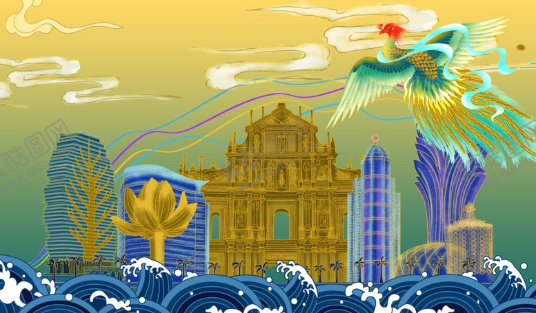 编号：37594704231556429015【酷图网】源文件下载-大气典雅古风插画