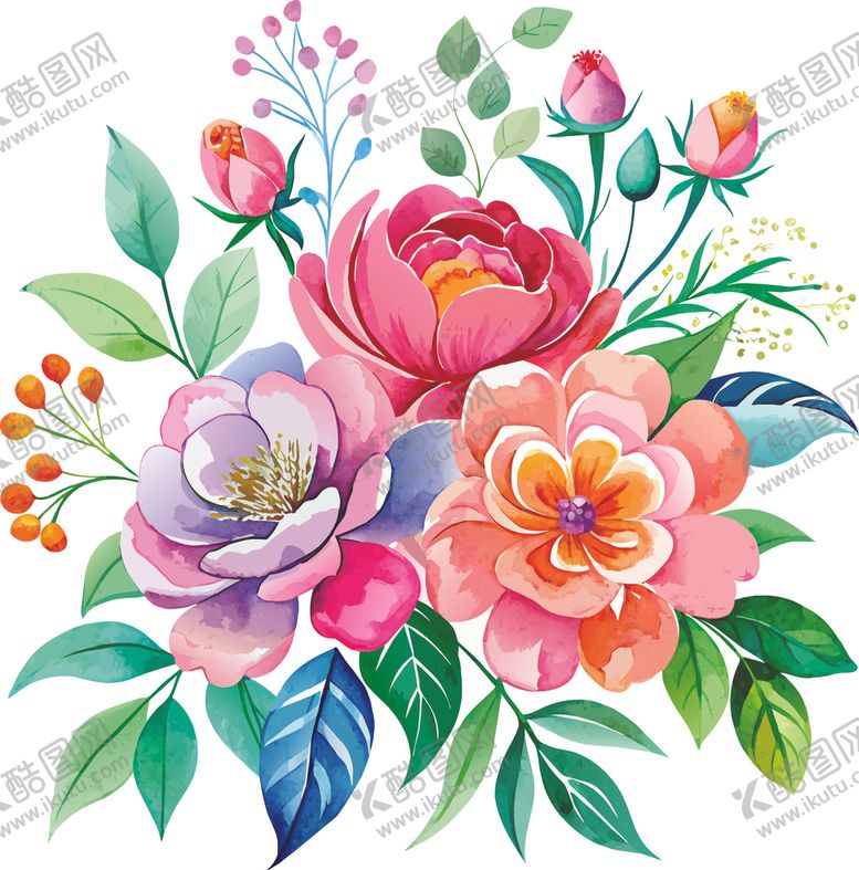 编号：46624902061405434834【酷图网】源文件下载-油画大粉花