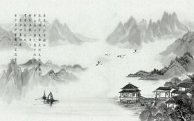 编号：07583610080634476413【酷图网】源文件下载-山水画