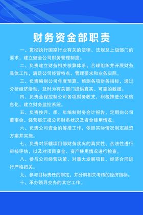 展板设计蓝色展板制度
