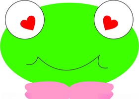 可爱卡通青蛙头