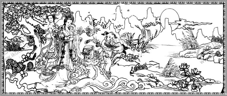 编号：65854504301550115291【酷图网】源文件下载-麻姑献瑞