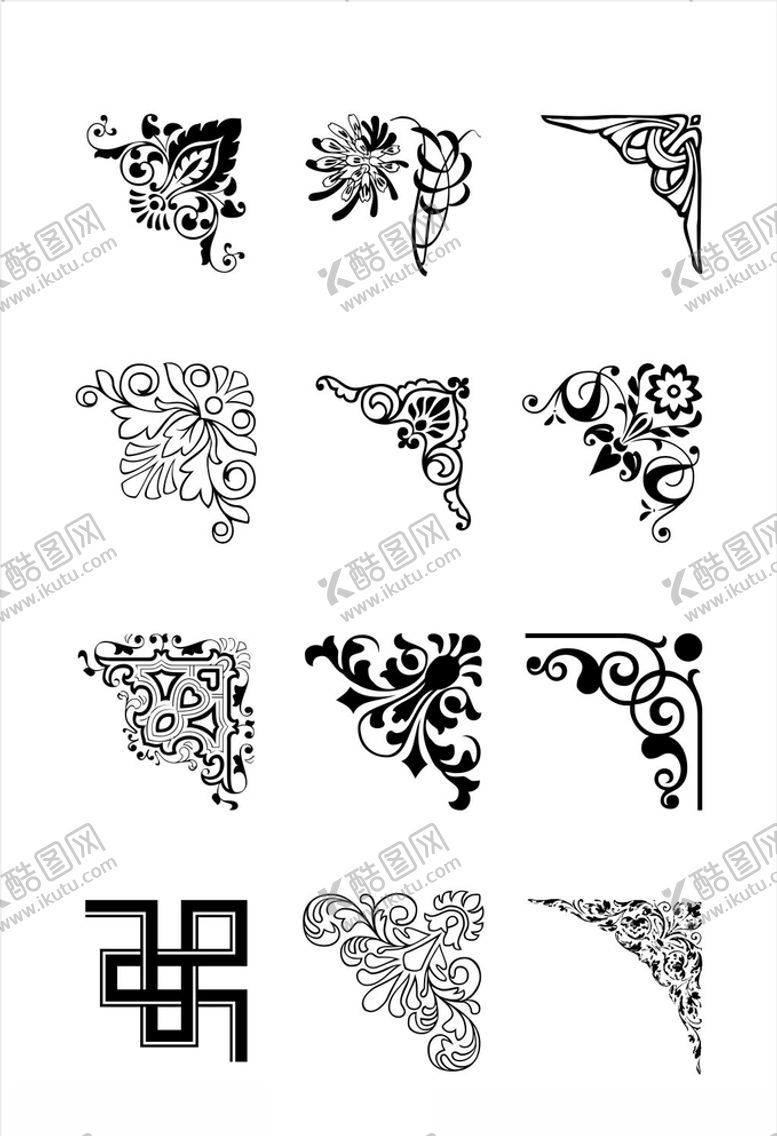 编号：71106306171228274826【酷图网】源文件下载-欧式花纹欧式边框欧式花边