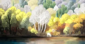 麋鹿装饰画现代玄关玄关