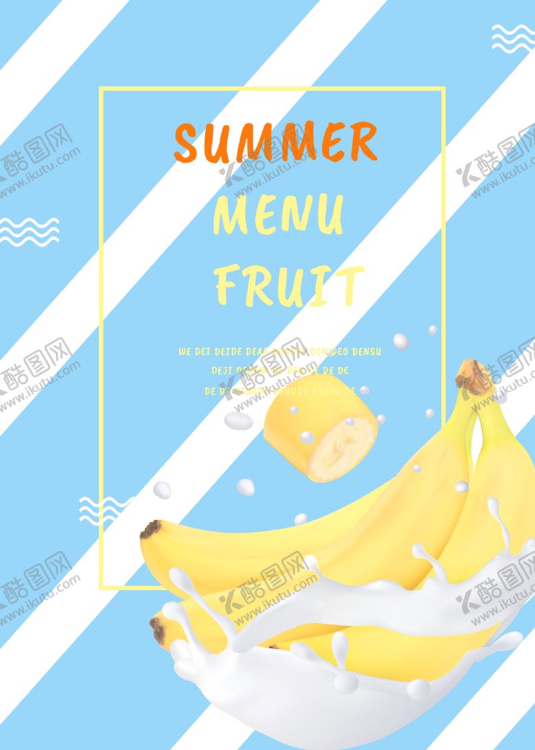 编号：63980910261703221841【酷图网】源文件下载-夏日水果促销海报
