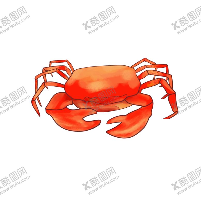 编号：48548002212228186926【酷图网】源文件下载-卡通螃蟹插画