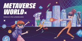 多样卡通人物场景插画图片