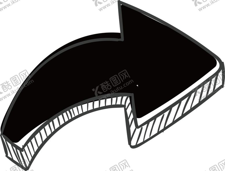 编号：25338809251752004561【酷图网】源文件下载-手绘线稿箭头