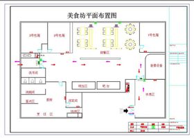 餐厅人员疏散平面图