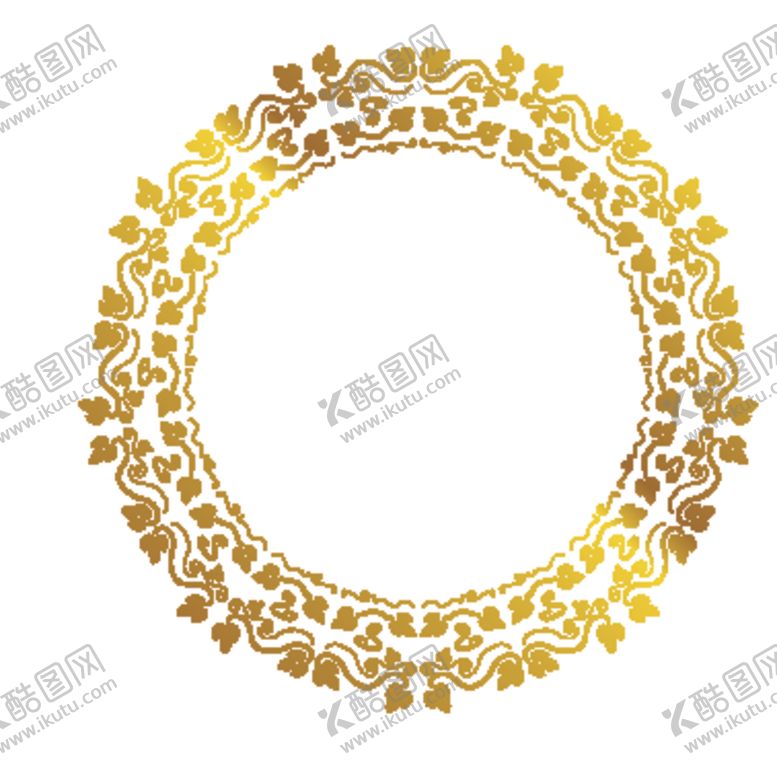 编号：30486810102118521667【酷图网】源文件下载-创意金色花纹图案设计