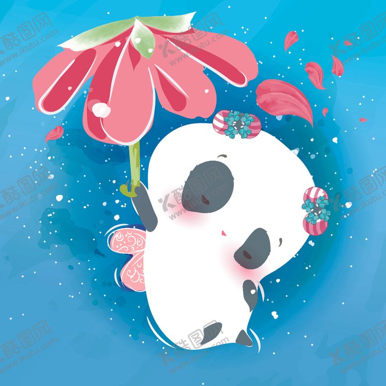 编号：99723509090605548331【酷图网】源文件下载-水彩卡通动物