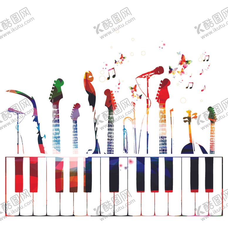 编号：25998310130110239779【酷图网】源文件下载-音乐潮流装饰图案