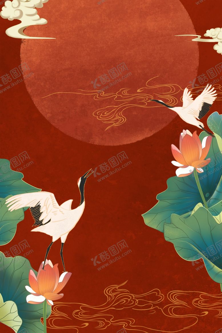 编号：80004105091844351471【酷图网】源文件下载-国潮风背景
