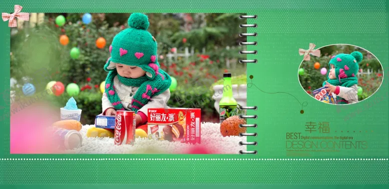 编号：62615104281706029152【酷图网】源文件下载-韩流宝贝幼儿少儿纪念相册模板